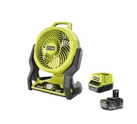 Ryobi R18F-0 Ventilatore Batteria 18V ONE+ 850m3/h 930/1600/1900 rpm Kit 5.0 Ah