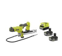 Ryobi R18GG-0 Pistola Grasso Batteria 18V Cartucce 400gr 76cm 690Bar Kit 2x5.0Ah