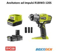 Ryobi R18IW3-120S Avvitatore ad impulsi a batteria 18V 2 ah