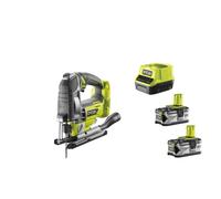 Ryobi R18JS7-0 Seghetto Alternativo Brushless Batteria 18V ONE+ Kit 2x4.0 Ah