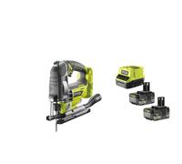 Ryobi R18JS7-0 Seghetto Alternativo Brushless Batteria 18V ONE+ Kit 2x5.0 Ah