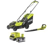 Ryobi R18LMLT1825L40 Kit Tosaerba, Soffiatore e batteria (1x4.0Ah)