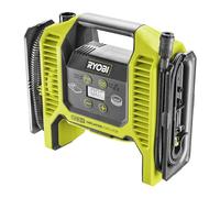 Ryobi R18MI-0 Compressore a Batteria Portatile 18V, Batteria non Inclusa, Include Blocco Automatico e Modalità di Sgonfiaggio, con Schermo Digitale
