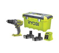 Ryobi R18PD3-0 Trapano Avvitatore Percussione Batteria 18V 50Nm Kit 2x2.0 Ah