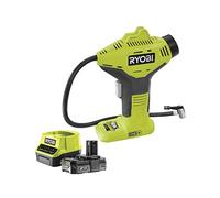 Ryobi R18PI-120GJ Compressore compatto a batteria 18V, 1 batteria da 2.0Ah ONE+ con 1 batteria da 2,0 Ah e 1 caricatore - R18PI-120GJ