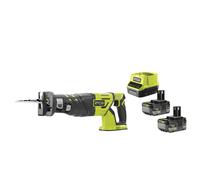 Ryobi R18RS7-0 Sega Diritta Gattuccio Batteria Brushless 18V ONE+ Kit 2x5.0 Ah