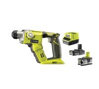 Ryobi R18SDS-0 Tassellatore SDS+ Batteria 18V ONE+ 1.3J 15Nm Kit (2.0 + 4.0) Ah