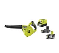 Ryobi R18TB-0 Soffiatore Compatto 18V ONE+ 200 km/h 2.9 m3/min Kit (2.0 + 4.0)Ah