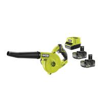 Ryobi R18TB-0 Soffiatore Compatto 18V ONE+ 200 km/h 2.9 m3/min Kit 2x5.0 Ah