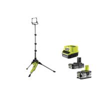 Ryobi R18TL-0 Faro Treppiede Batteria 18V 48 LED 2700 Lumens 10m (2.0 + 4.0) Ah