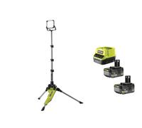 Ryobi R18TL-0 Faro Treppiede Batteria 18V ONE+ 48 LED 2700 Lumens 10m 2x5.0 Ah