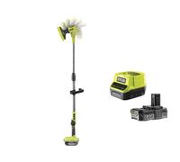 Ryobi R18TPS-0 Spazzola Rotante Telescopica Batteria 18V ONE+ 1.4m Kit 2.0 Ah