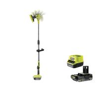 Ryobi R18TPS-0 Spazzola Rotante Telescopica Batteria 18V ONE+ 1.4m Kit 2.5 Ah