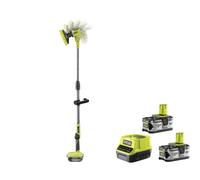 Ryobi R18TPS-0 Spazzola Rotante Telescopica Batteria 18V ONE+ 1.4m Kit 2x4.0 Ah