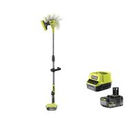 Ryobi R18TPS-0 Spazzola Rotante Telescopica Batteria 18V ONE+ 1.4m Kit 5.0 Ah