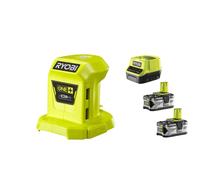 Ryobi R18USB-0 Caricatore USB 2.1/1.0A Batteria 18V ONE+ Kit 2x4.0 Ah