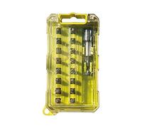 Ryobi RAK17SDC - Set di 17 accessori per cacciavite, codificati con fascette col