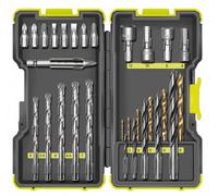 Ryobi RAK30MIX-30-teil. Set Punta Trapano & Componenti IN Metallo Legno Trapano