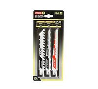 Ryobi RAK3RBWM Kit 3 Lame 3/6/18TP Sega Diritta Gattuccio Legno Metallo