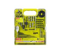 Ryobi RAKDD60 Set 60 Bits 1/4" Esagonale Punte Mecchie Frese Trapano Avvitatore
