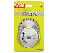 Ryobi RAKMMS02K - Lame per sega multimateriale, 2 pezzi, colore: argento