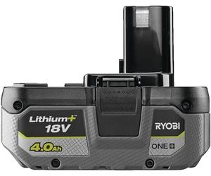 Ryobi RB1840 XG, Batteria al Litio 18V One+ 4.0Ah Compatta, Batteria di Lunga Durata con 4 Indicatori dello Stato di Carica, Tecnologia IntelliCell, Scocca con Protezione dagli Impatti