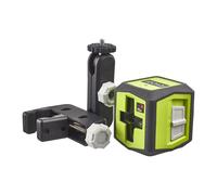LIVELLA LASER ROSSO A DUE LINEE FINO A 10 MT CON MORSETTO DI FISSAGGIO "RYOBI"