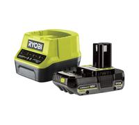 Ryobi RC18120-120, Kit Batteria e Caricabatterie, 1 Batteria 2.0 Ah 18V ONE+, con 4 Indicatori di Carica, Compatibile con Tutti i Prodotti Ryobi 18V ONE+
