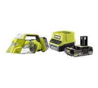 RYOBI RDC18-120 Smacchiatore Multisuperficie Compatto 18V ONE+ con Batteria 2.0 Ah e Caricabatterie Rapido - Pulizia Profonda di Tappeti, Tappezzerie e Interni Auto