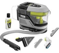 Ryobi RDC18BL-0, Smacchiatore multisuperficie con Spazzola Motorizzata 18V ONE+, Certificato IPX7, 3 pulsanti per attivare spray detergente, spazzola e aspirazione