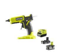 Ryobi RGL18-0 Pistola Colla Caldo Batteria 18V 130/200°C 11/12mm (2.0 + 4.0) Ah
