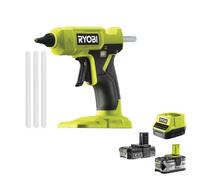 Ryobi RGLU18-0 Pistola Colla Caldo Batteria 18V Ø11mm 3 Bastoncini (2.0 + 4.0)Ah