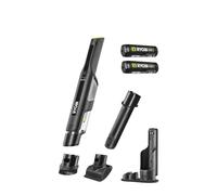 RYOBI RHV44-220G Aspirapolvere Portatile 4V USB Lithium, Potente e Compatto, Serbatoio da 150 ml, Ideale per Auto e Piccole Pulizie, 2 Batterie e Stazione di Ricarica Inclusi