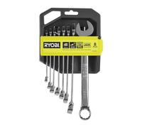 Ryobi RHWR8PC Set Chiavi Inglesi Combinate 8 pezzi 8 10 11 12 13 14 17 19 mm