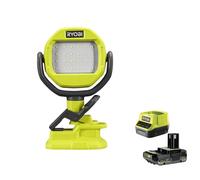 Ryobi RLC18-0 Torcia LED Pinza Batteria 18V ONE+ 100 Lumens Kit 2.5 Ah