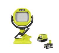 Ryobi RLC18-0 Torcia LED Pinza Batteria 18V ONE+ 100 Lumens Kit 4.0 Ah