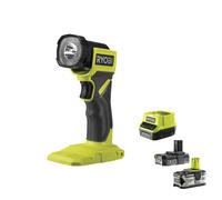 Ryobi RLF18-0 Torcia LED Batteria 18V 280 Lumen Inclinabile 90° (2.0 + 4.0)Ah