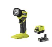 Ryobi RLF18-0 Torcia LED Batteria 18V ONE+ 280 Lumen Inclinabile 90° Kit 2.0 Ah