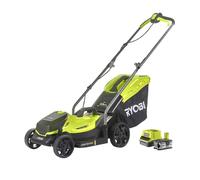 Rasaerba elettrico a batteria RYOBI RLM18X33B40 - 18V - 4Ah - cesto da 35 l - taglio da 33 cm