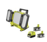 Ryobi RLP18-0 Faro Batteria 18V ONE+ 3 Pannelli 3000 Lumen 1/4" Kit 2x4.0 Ah