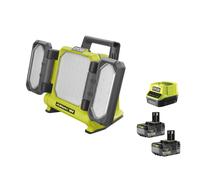 Ryobi RLP18-0 Faro Batteria 18V ONE+ 3 Pannelli 3000 Lumen 1/4" Kit 2x5.0 Ah