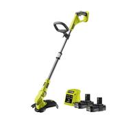 RYOBI - Taglio bordo 18 Volt con 2 batterie 2,0 Ah al litio -Fornito con batteria agli ioni di litio 18 V 2,0 Ah + caricatore + bobina con filo - RLT1832-22S