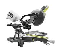 Ryobi RMS18190-0 Troncatrice Radiale 18V, Diametro Disco da 190mm, Batteria Non Inclusa, Compatta e Leggera, con Freno di Sicurezza Incluso
