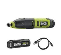 Ryobi RPC4-120G Utensile Intaglio Batteria 4V USB Lithium 13000c/min 1x2,0Ah