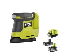 Ryobi RPS18-0 Levigatrice Palmare Delta Batteria 18V ONE+ Kit (2.0 + 4.0) Ah