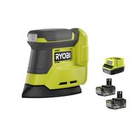Ryobi RPS18-0 Levigatrice Palmare Delta Batteria 18V ONE+ Kit 2x5.0 Ah