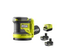 Ryobi RROS18-0 Levigatrice Rotorbitale Batteria 18V ONE+ ⌀ 125mm Kit 2x5.0 Ah