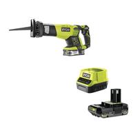 Ryobi RRS1801M Sega Diritta Gattuccio Batteria 18V ONE+ 22mm 3100 rpm Kit 2.5 Ah