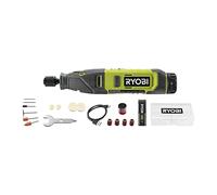 Ryobi RRT4-120GA15 Utensile Rotativo 4V, Velocità da 5.000 a 25.000 g/min, Cambio Accessori Semplice e Rapido Senza Chiave