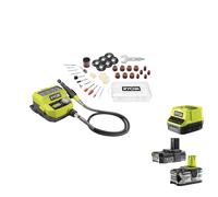 Ryobi RRTS18-0A35 Utensile Rotativo 18V ONE+ 35 Accessori Kit (2.0 + 4.0) Ah